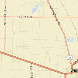 Williston Florida Street Map