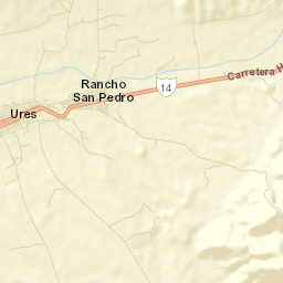 Ures Street Map