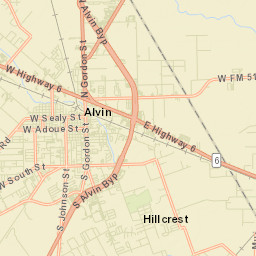 Alvin Street Map