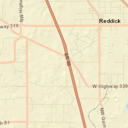 Reddick Florida Street Map