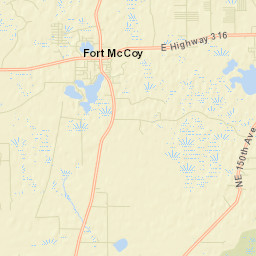 Fort McCoy Florida Street Map
