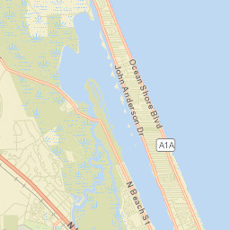 Tomoka Estates Florida Street Map