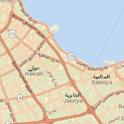 Ḩawallī Street Map