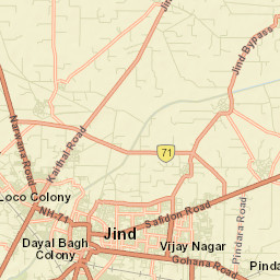 Jind Street Map