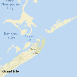 Grand Isle Street Map