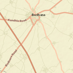 Budhana Street Map