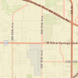 Ocala Ridge Florida Street Map