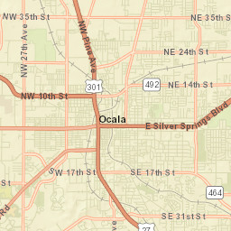 Ocala Florida Street Map