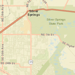 Silver Springs Florida Street Map
