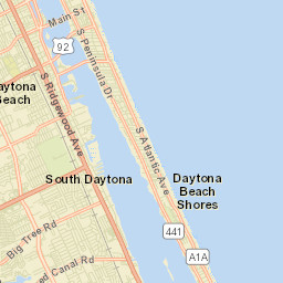 South Daytona Florida Street Map