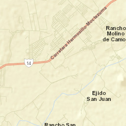 Molino de Camou Street Map