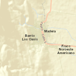 Madera Street Map