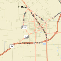 El Campo Street Map