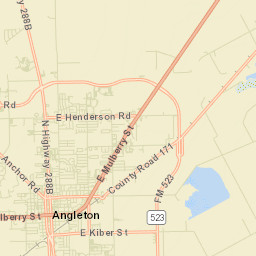 Brazoria County Street Map