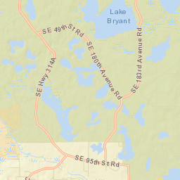 Woods and Lakes Florida Street Map