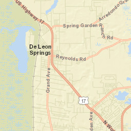 De Leon Springs Florida Street Map
