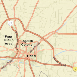 Hansi Street Map
