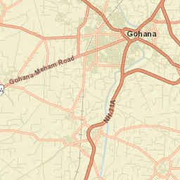 Gohana Street Map