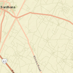 Sardhana Street Map