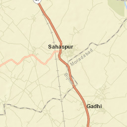 Sahaspur Street Map