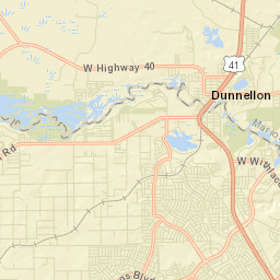 Dunnellon Florida Street Map