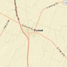 Poteet Street Map
