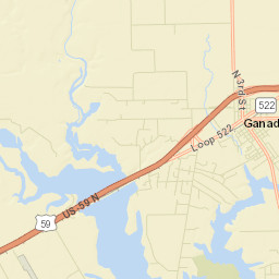 Ganado Street Map
