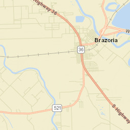 Brazoria Street Map