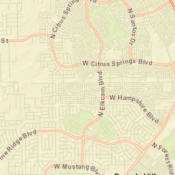 Citrus Springs Florida Street Map
