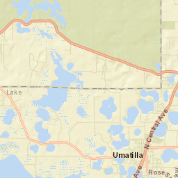 Umatilla Florida Street Map