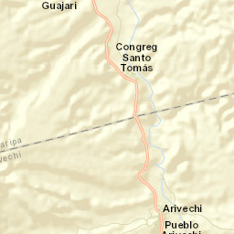 Arivechi Street Map