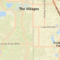 Lady Lake Florida Street Map
