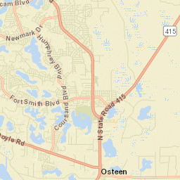 Osteen Florida Street Map