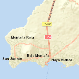 Playa Blanca Street Map
