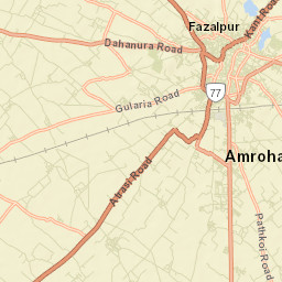 Amroha Street Map