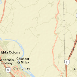 Moradabad Street Map