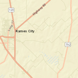 Karnes County Street Map