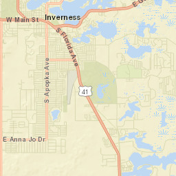 Inverness Florida Street Map
