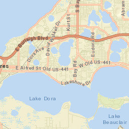 Lakeshore Drive Tavares FL 32778 Street Map