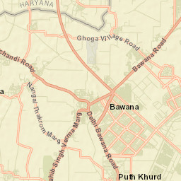 Bawana Street Map