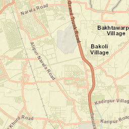 Alipur Street Map