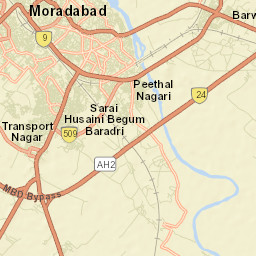 Muradabad Street Map