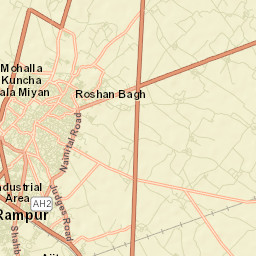 Rampur Street Map