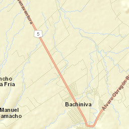 Bachíniva Street Map