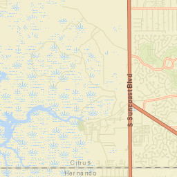 Chassahowitzka Florida Street Map