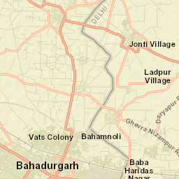 Bahadurgarh Street Map