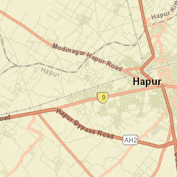 Hapur Street Map
