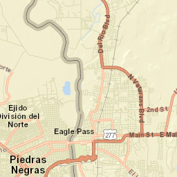 Piedras Negras Street Map