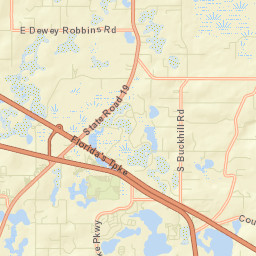 Orange Blossom Florida Street Map