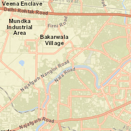 Nangloi Jat Street Map